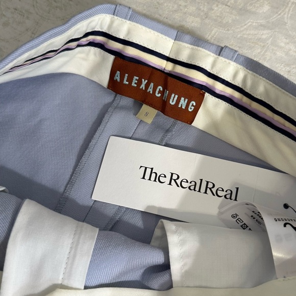 Alexa Chung Relaxed Tailored Trousers in Light Blue – New with Tags 100% Wool - Picture 8 of 8